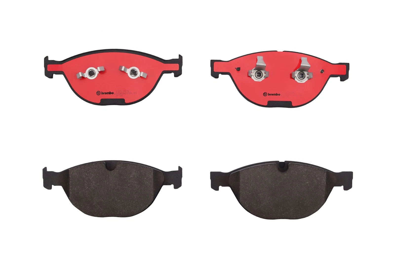 Set of 4 Brembo Front NAO Ceramic Brake Pads for BMW M5 M6 (2006–2010)