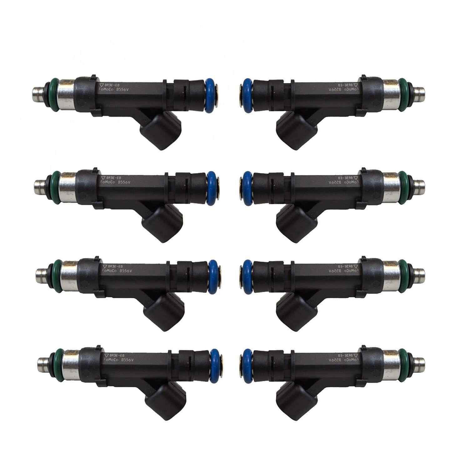 Set of 8 Fuel Injectors w/ O Rings for Mustang F-150 5.0 5.2 V8