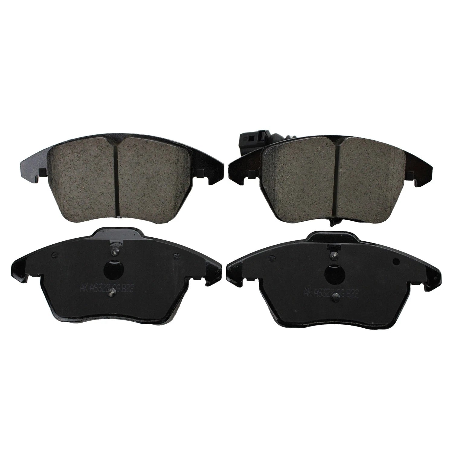 DuraGo Front Rotors & Akebono EURO Ceramic Brake Pads Kit for Beetle Golf (FWD)