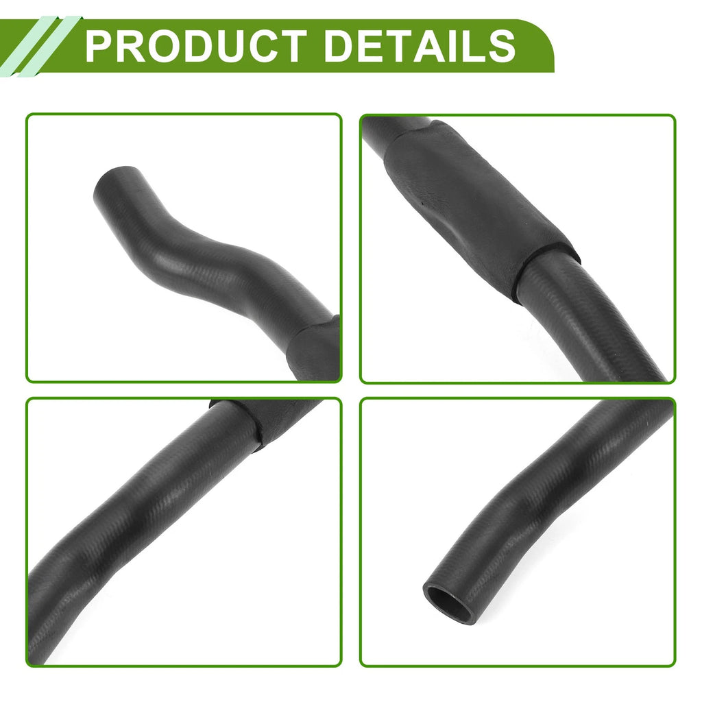 Radiator Coolant Hose for Toyota Camry (1992–1996) No. 16571-62040 Rubber Black