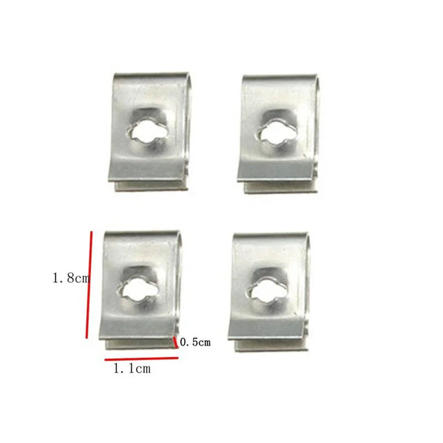 40 Pcs Car Bumper Body Panel Trim Retainer Clips Screws for Mixed Fasteners