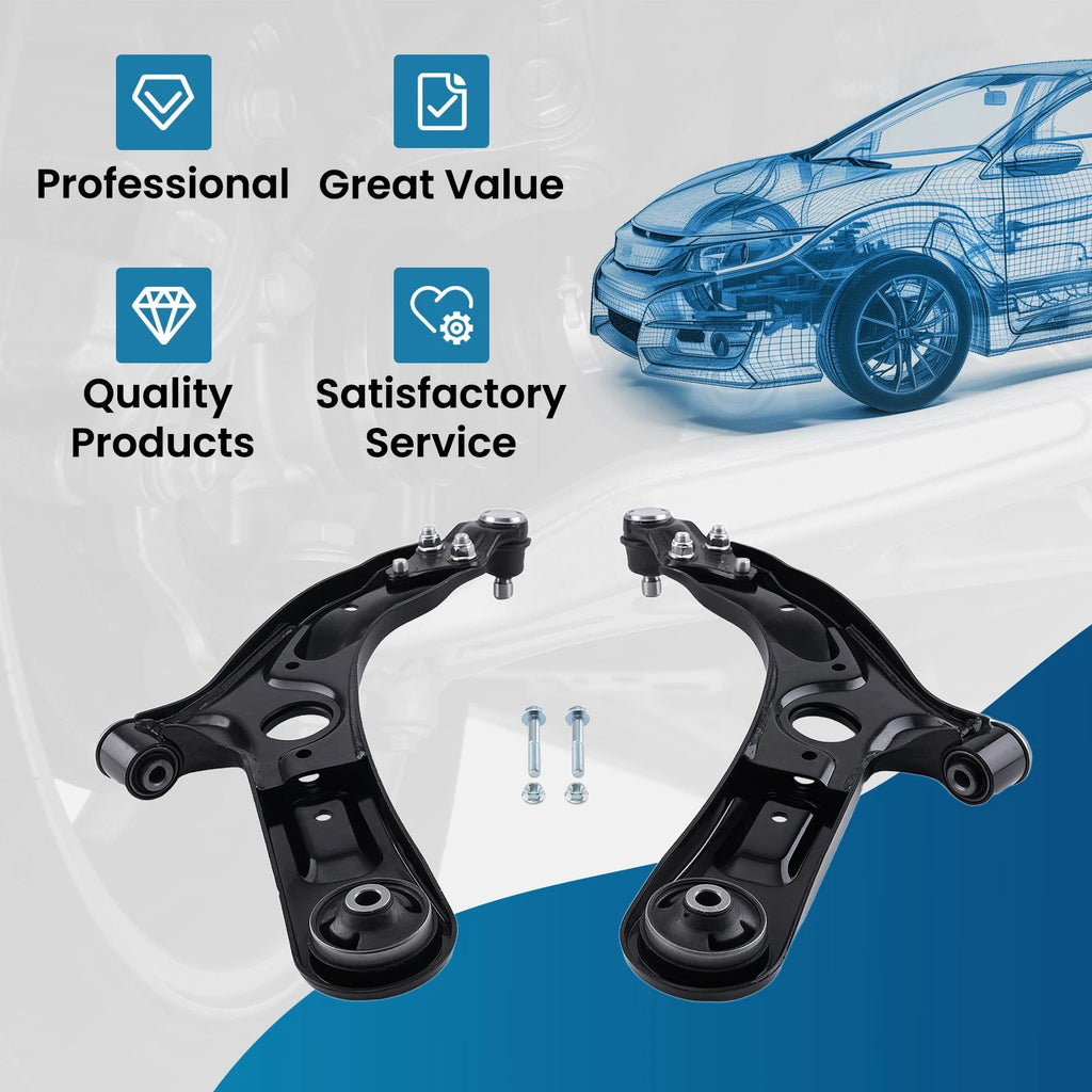 2PC Front Lower Control Arms for KIA Soul (2014–2019)