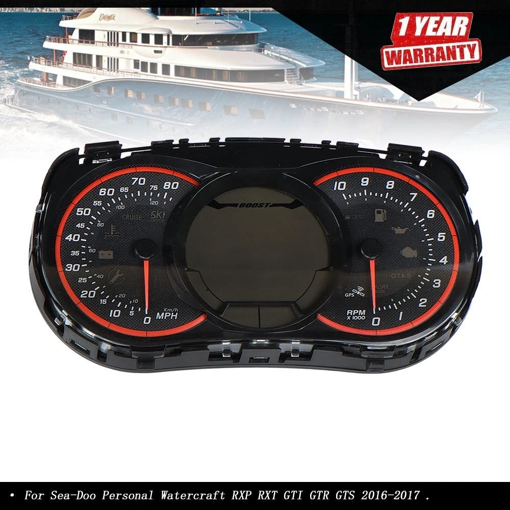 LCD Gauge Instrument Cluster for Sea-Doo RXP RXT GTR (2016–2017)