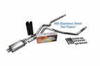 2.5" Dual Exhaust Kit for Ford F-150 (1998–2003) - Stainless, Black Tips