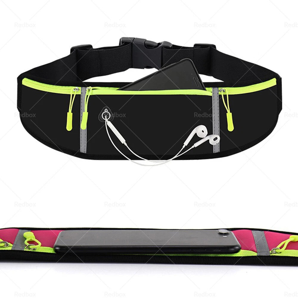 Waterproof Waist Zip Pouch for Hiking Running Travel (Universal Fit)