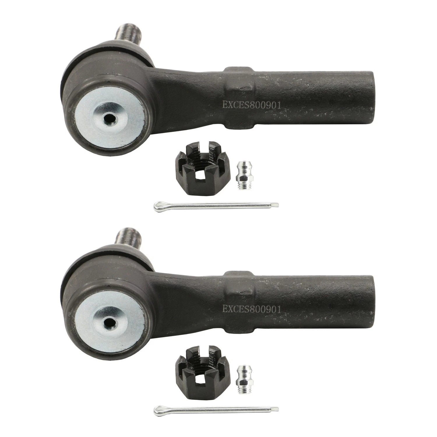 2X Moog Front Outer Steering Tie Rod Ends for Sierra 2500 HD, 3500 HD