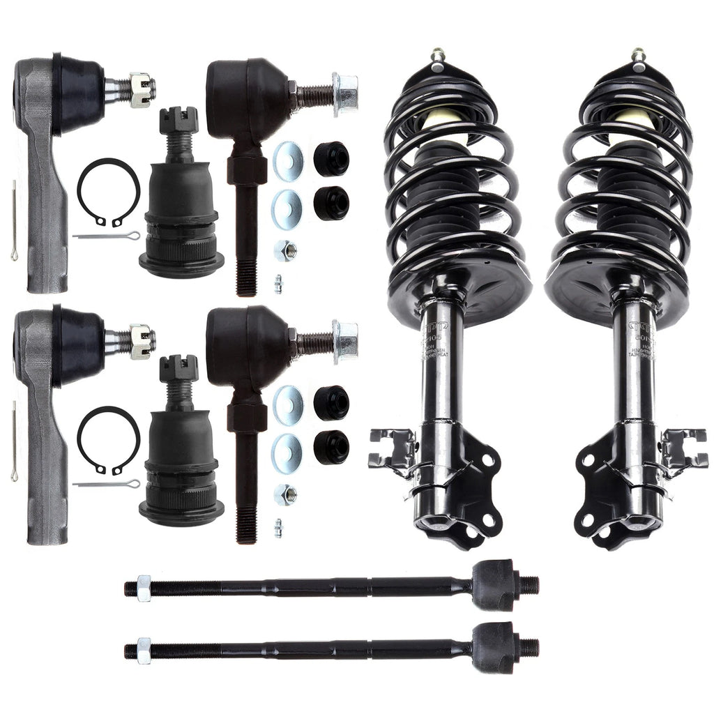 10pc Suspension Kit for Nissan Sentra (2002–2006) - Struts, Lower Control Arm