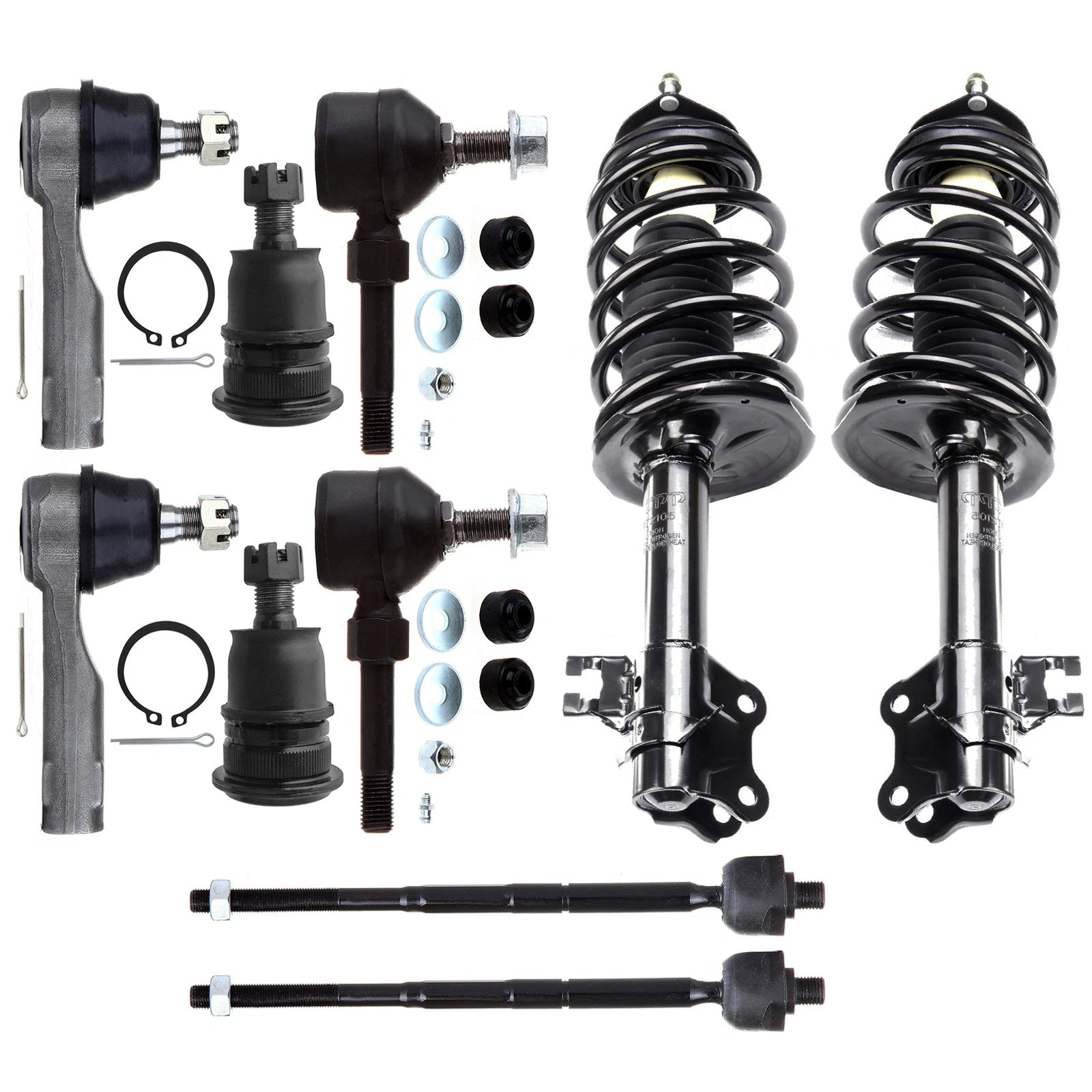 10pc Suspension Kit for Nissan Sentra (2002–2006) - Struts, Lower Control Arm