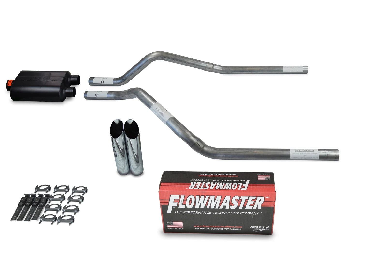 Dual Exhaust Kit for GMC Jimmy (2000–2004) - Flowmaster Super 40, 2.5"