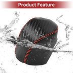 Car Gear Shift Knob Cover for Honda HR-V 2023-2024 Black Carbon Fiber Red