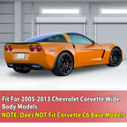 Set of 2 Side Skirts & Mud Flaps for Chevy Corvette C6 (2005–2013)