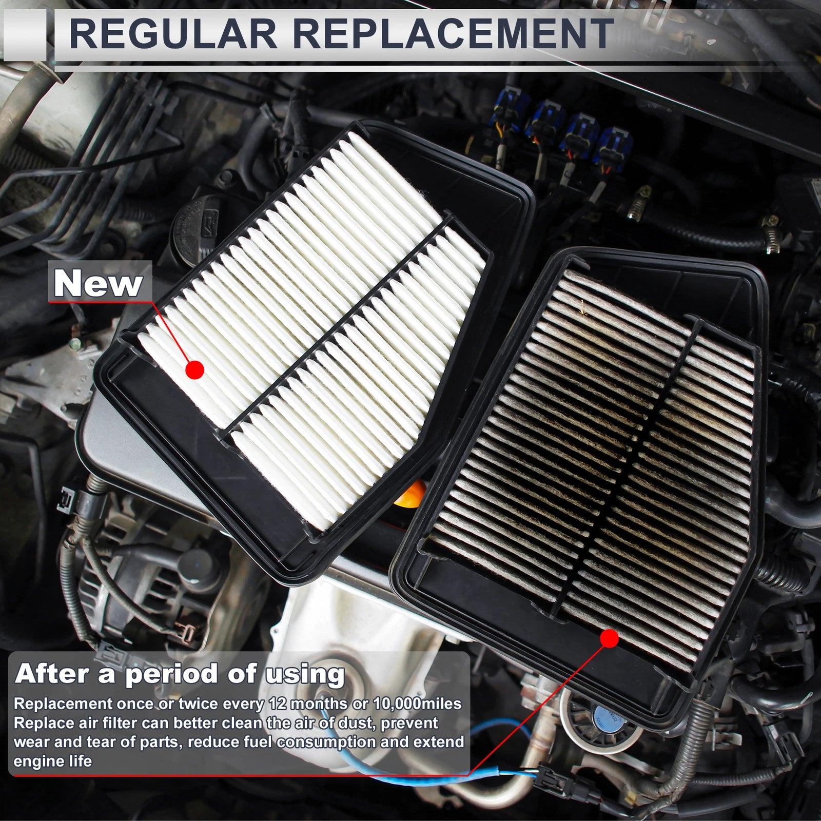 Engine Air Filter No. 276094050490 for Mercedes-Benz S450 (2018)