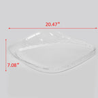 Replacement Headlight Lens for Chevy C6 Corvette (2005–2013) with Black Trim
