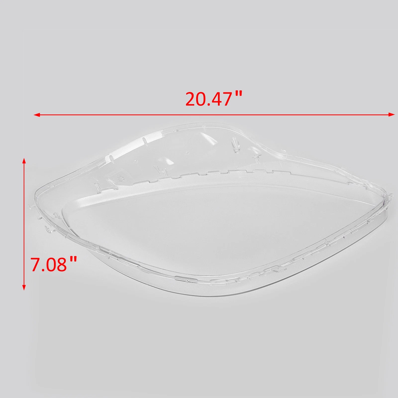 Replacement Headlight Lens for Chevy C6 Corvette (2005–2013) with Black Trim