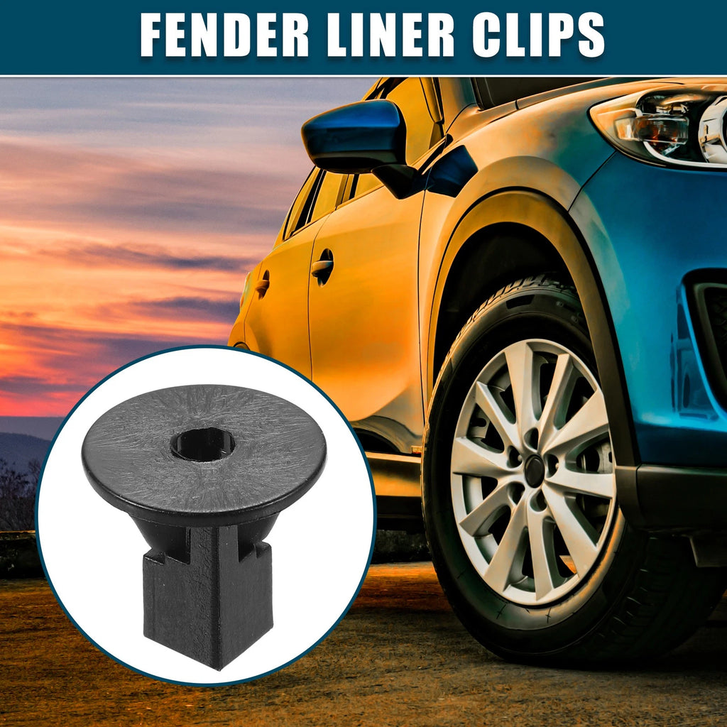 Fender Liner Clips for Toyota Corolla (No. 90189-06013) (50 Pcs) Black
