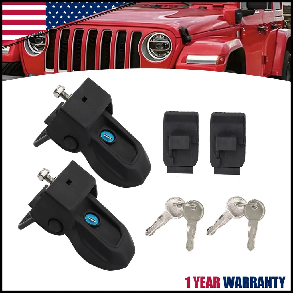 Locking Hood Latch for Jeep Wrangler JL JLU JT (2018–2023)