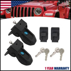 Locking Hood Latch for Jeep Wrangler JL JLU JT (2018–2023)