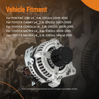 100A Alternator for Toyota Camry 2.4L (2007–2009) 27060-0H111-84 11195N