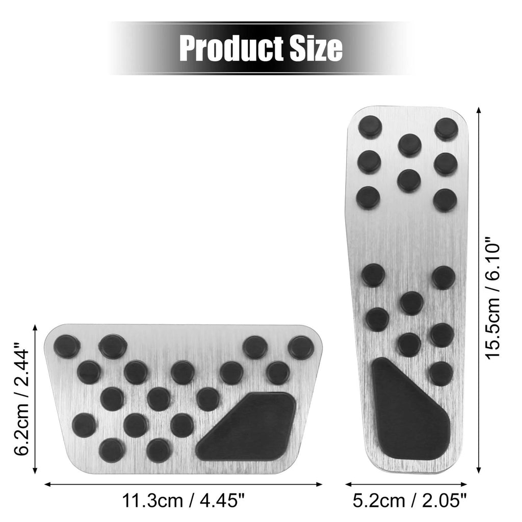 Brake and Gas Accelerator Pedal Covers Kit for Dodge Chrysler 