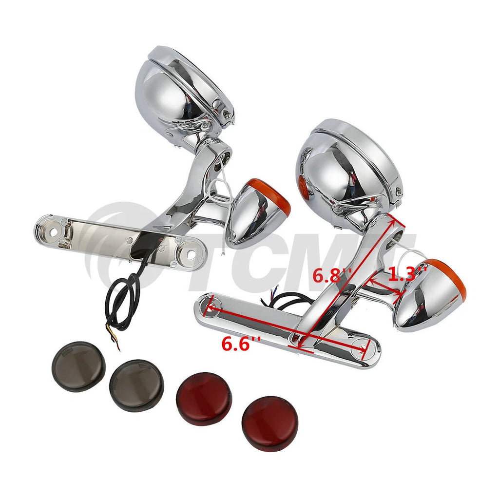 LED Turn Signal Fog Light Bracket for Harley Electra Street Glide FLHX FLHR (2007–2023)