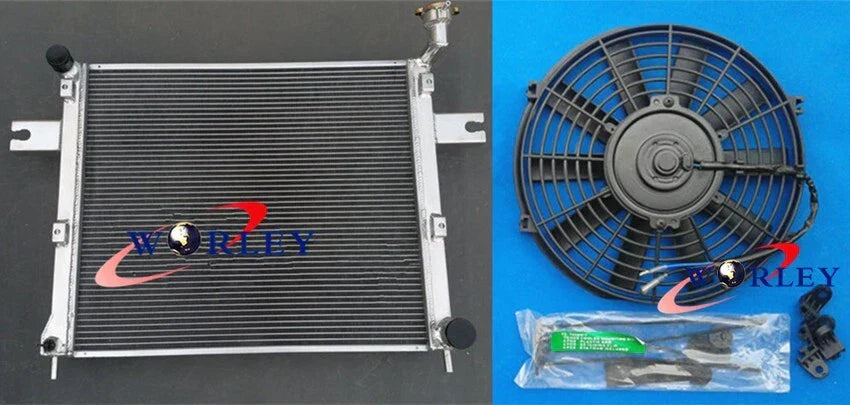 Aluminum Radiator + Fan for Jeep Grand Cherokee & Commander V8 (06-10)