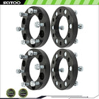 Set of 4 Wheel Spacers 6x5.5 1" 12x1.5 for Toyota Tundra Tacoma H3 Silverado