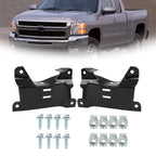 Set of 2 Front Bumper Outer Brackets for Chevy Silverado 2500HD 3500HD (2007-2010)