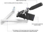 Lawn Mower Blade Sharpener Adjustable Holder 15°-45° for Straight Blades