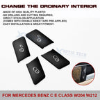 Door Lock Switch Cover Trim for Mercedes-Benz C-Class (W204) & E-Class (W212)
