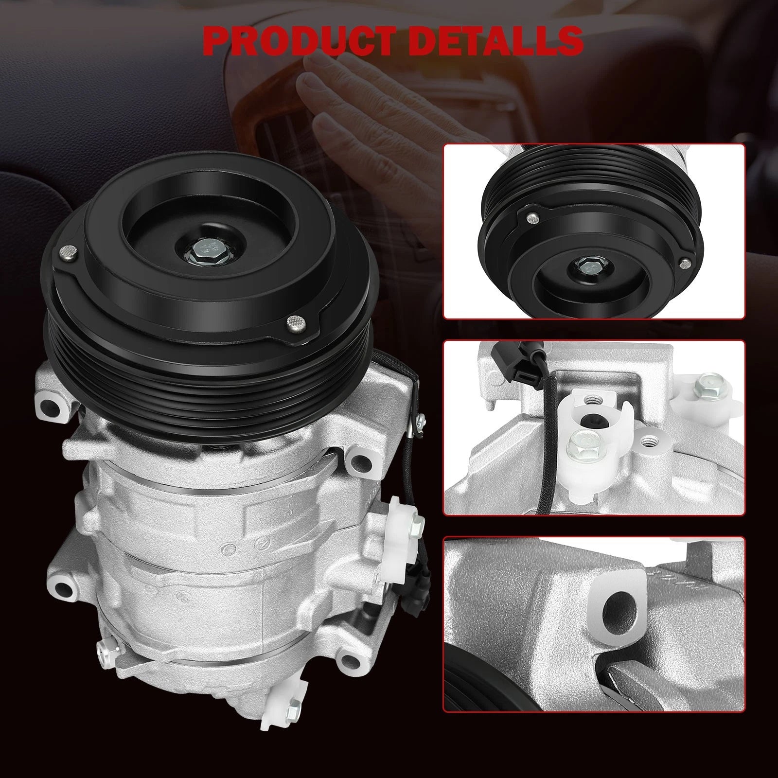 AC Compressor with Clutch for Honda Accord 2.4L (2008-2012)
