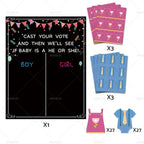 Voting Board Decoration for Gender Reveal Baby Shower Party
