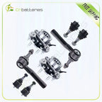 Set of 8 Front Ball Joints Wheel Bearings Tie Rods for Chevrolet Suburban (2000–2006)