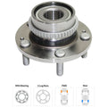Wheel Hubs for Hyundai Tucson (2005–2009) Front & Rear with ABS Ring