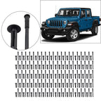 100Pc 1/4" Hole Flare Bumper Rivet Retainer Clip for Chrysler Jeep (N/A)