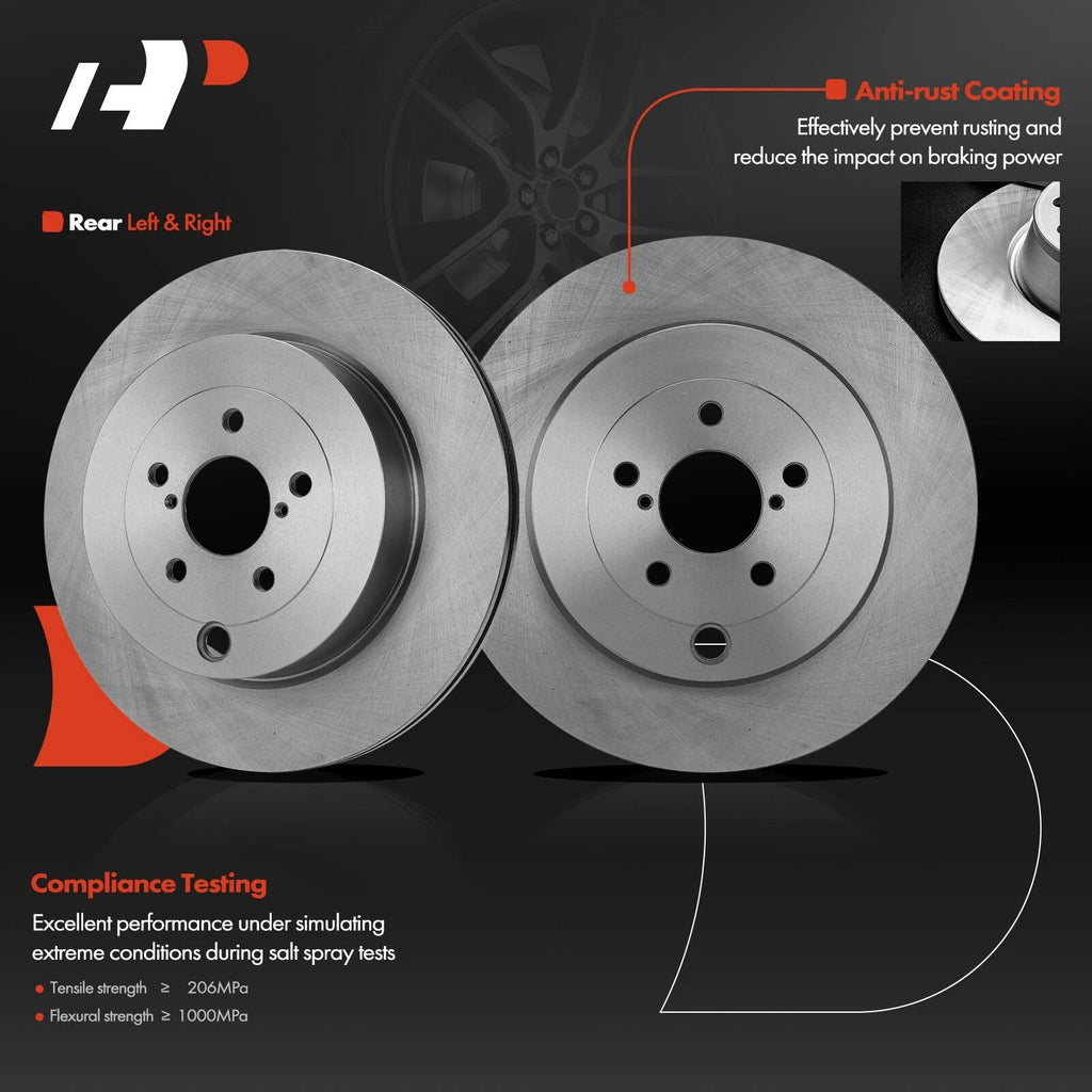 Rear Disc Brake Rotors for Subaru BRZ & Toyota 86 (2017–2020)