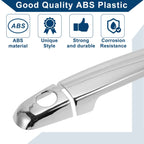 Car Door Handle Cover Trim for Toyota Camry (2007–2011) Silver Tone