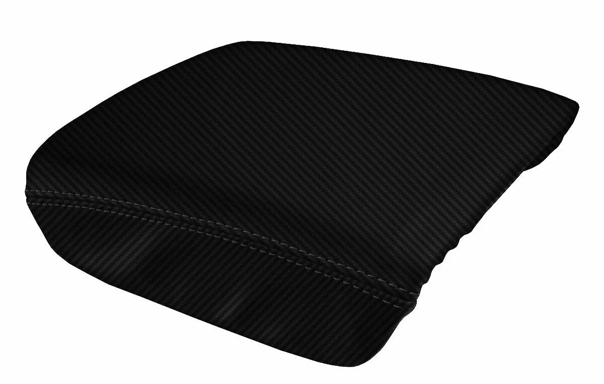 Console Lid Armrest Cover for Honda Ridgeline (2006–2014) Carbon Fiber Black