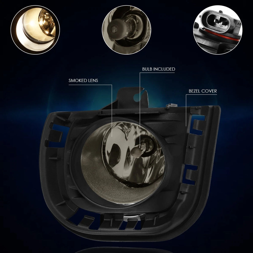 Fog Lights for Scion tC (2014–2016) Smoked Lens + Switch + Bezel