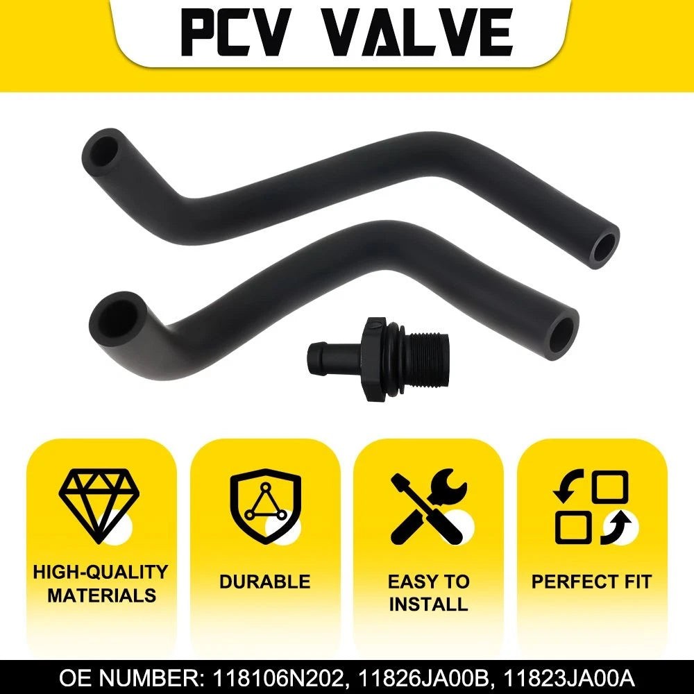Crankcase Breather PCV Valve Hose Kit for Nissan Pathfinder Xterra (2005–2012)