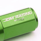20 PCS M12X1.25 53MM Tall Green Aluminum Lug Nuts with Caps & Adapter