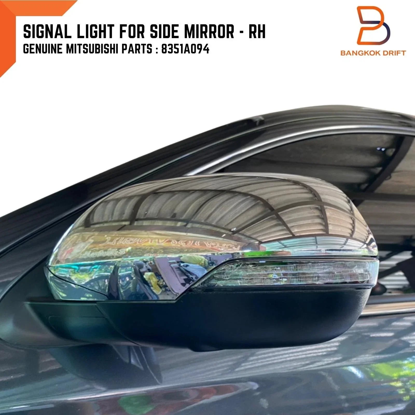 Right Mirror Indicator Light RH for Mitsubishi Triton, Pajero Sport (2015-2023)