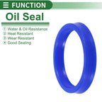 Set of 5 Oil Seal Rotary Shaft Seal 53x63x10mm High Pressure TPU