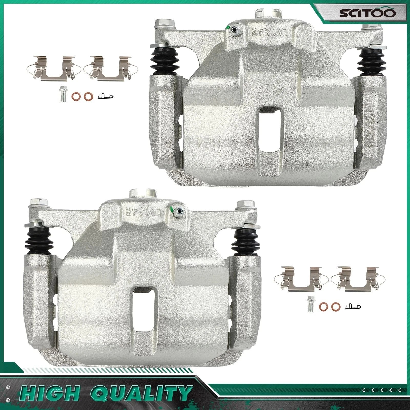Front Brake Calipers w/ Bracket for Nissan Rogue (2014–2015)