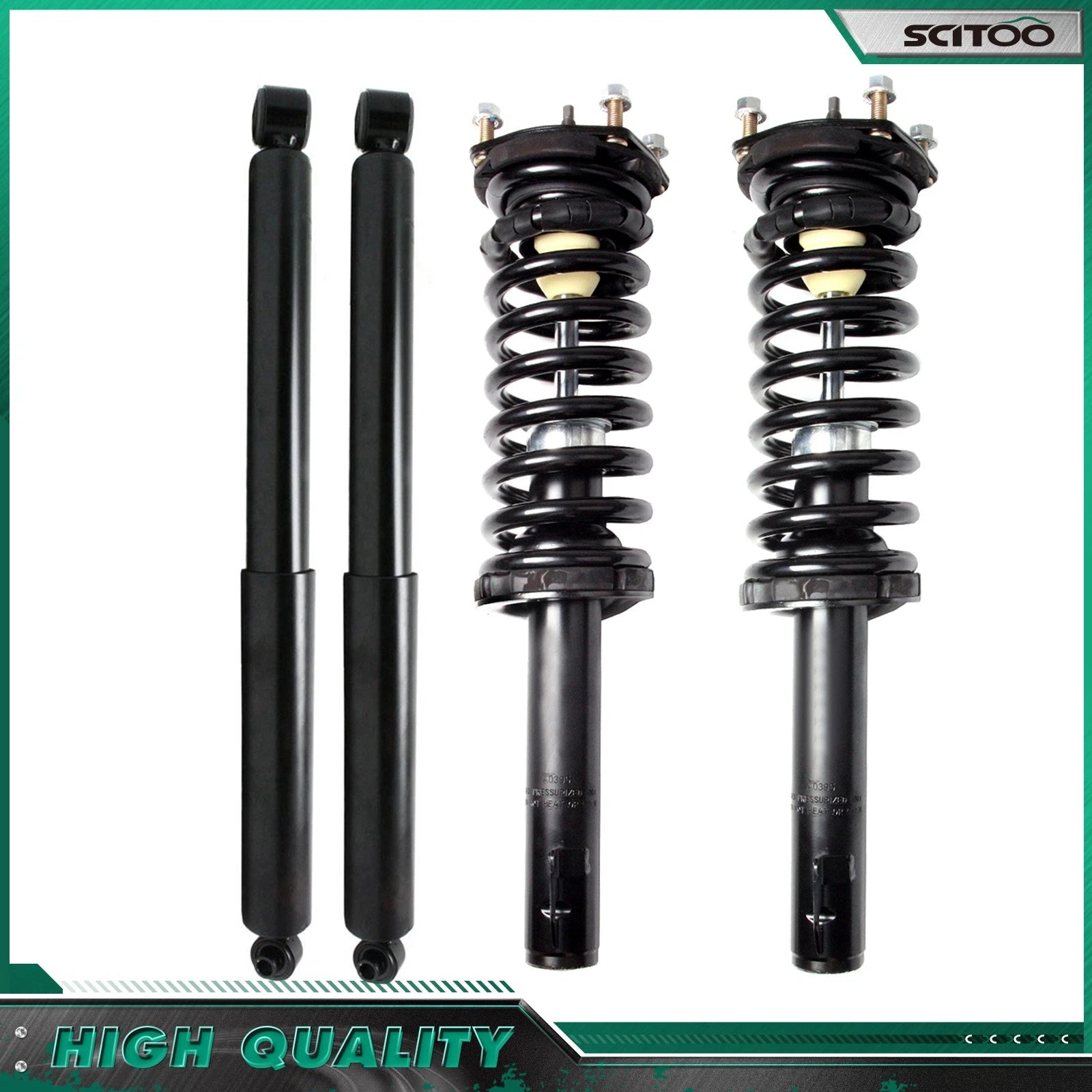Front Complete Struts & Rear Shocks for Jeep Grand Cherokee (2005–2010)