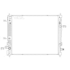 Replacement Plastic/Aluminum Radiator w/Heavy Duty Cooling-See Compatible Chart