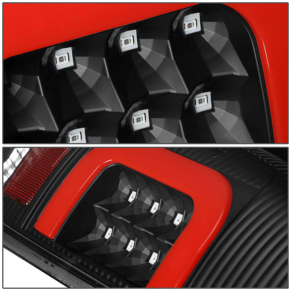 Red LED C-Bar Tail Brake Light Lamps for Ford Super Duty F150 (1999–2007)