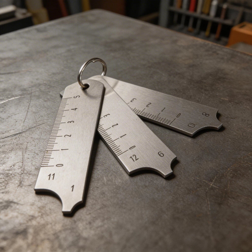 3 Piece Key Measuring Fillet Gages for Welding Inspection Tool
