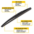 Rear Windshield Wiper Arm & Blade for Chevrolet Sonic (2012–2020) 95016790 V