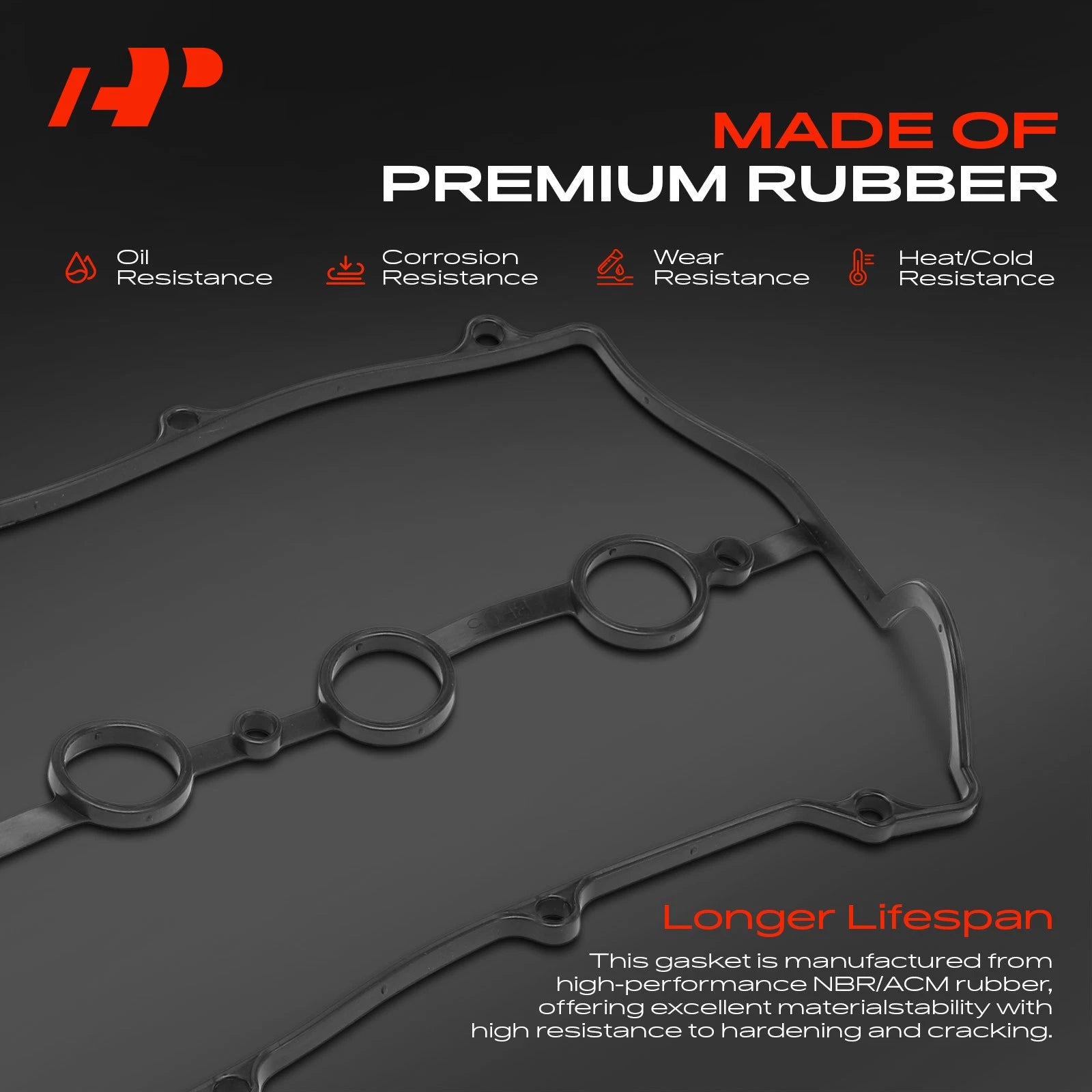 Engine Valve Cover Gasket for Ford Escort, Kia Sephia, Mazda Miata (1990–2002)