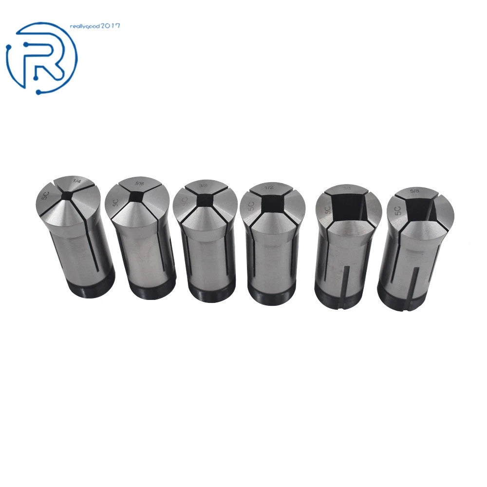 6PCS Square Collet Set 1/4'', 5/16'', 3/8'', 1/2'', 5/8'', 3/4'' US